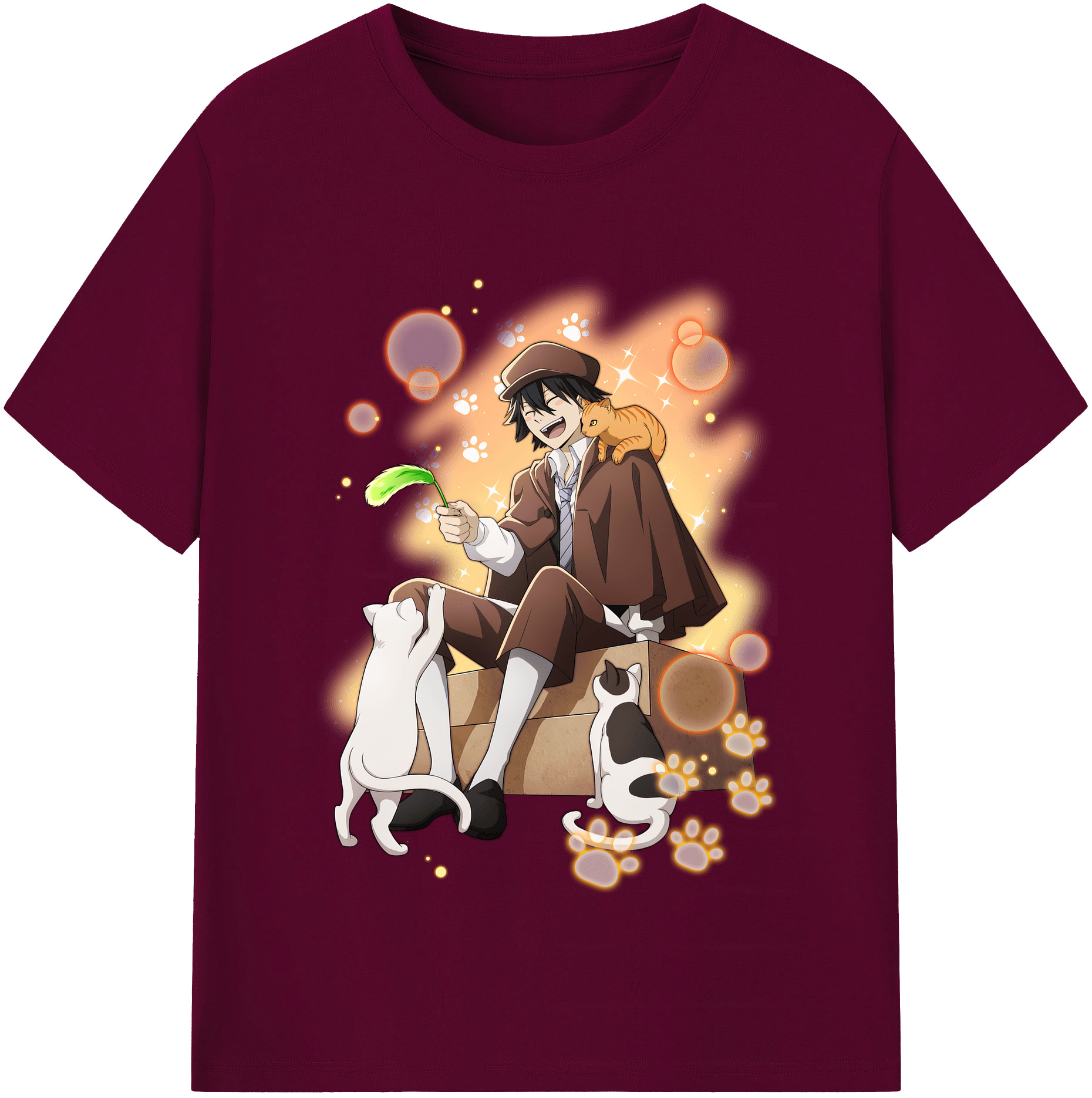（画像用） 文豪ストレイドッグス Bungo Stray Dogs レディースカジュアルプリントTシャツ（綿100％）